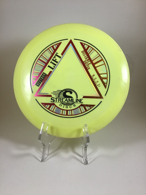 Vist Large View of Product Image Which is Used Streamline NEUTRON LIFT Disc Golf Driver Yellow 178g
