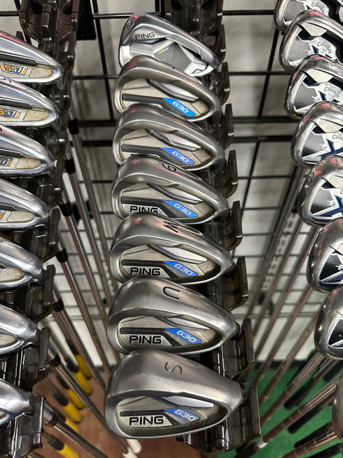 Vist Large View of Product Image Which is Used Ping G30 BLACK DOT Mens Iron Set RH 6I-SW