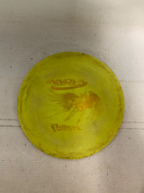 Vist Large View of Product Image Which is Used Innova VALKRIE Disc Golf Driver Yellow