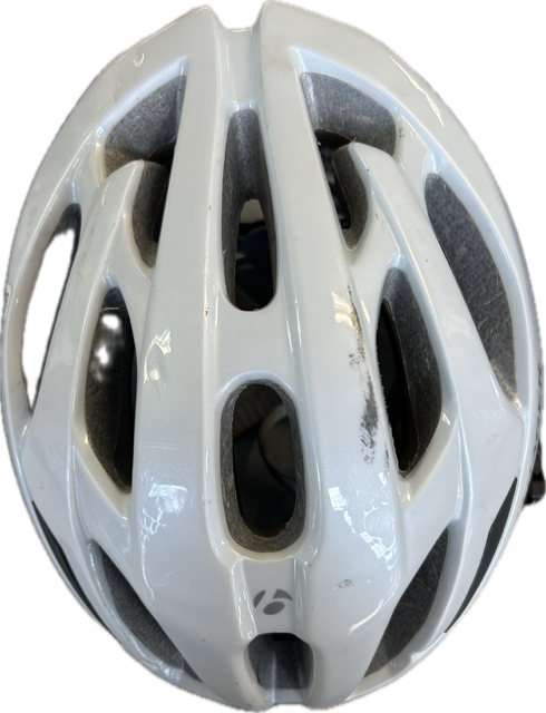 Vist Large View of Product Image Which is Used Bontrager WH/GRY Bike Helmet White LG