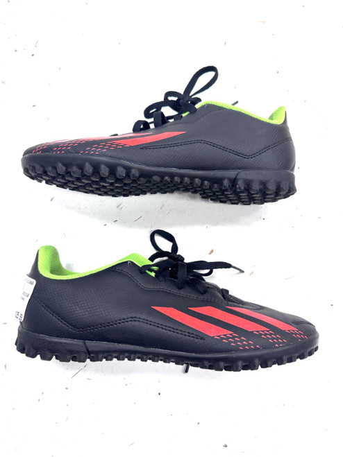 Vist Large View of Product Image Which is Used Adidas Soccer Turf Shoes Black Junior 03.5