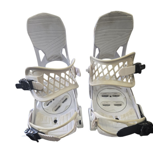 Vist Large View of Product Image Which is Used M8TRIX WMNS LG SNOWBOARD BINDINGS Womens Binding Only White LG