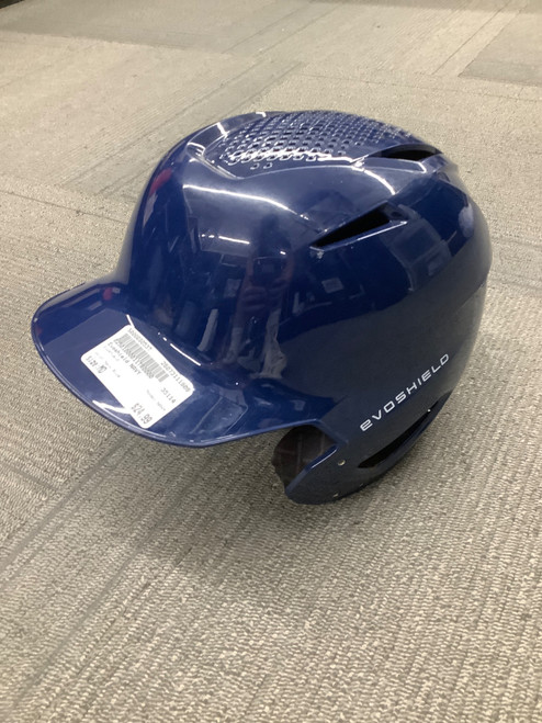 Vist Large View of Product Image Which is Used Evoshield NAVY Batting Helmet No Mask Navy Blue MD