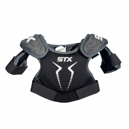 Vist Large View of Product Image Which is Used STX STALLION 75 Lacrosse Shoulder Pads Black XXS