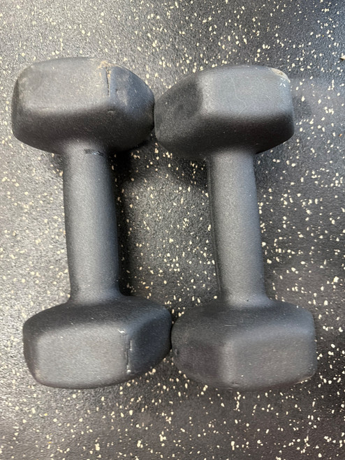 Vist Large View of Product Image Which is Used 15-LB NEOPRENE DUMBBELL PAIR Hex Dumbbell (Each) 15 lb