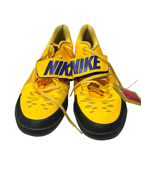 Vist Large View of Product Image Which is Used Nike Track & Field Cleats Adult Yellow Senior 13