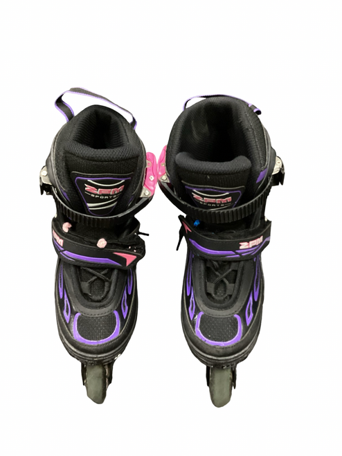 Vist Large View of Product Image Which is Used ZPM Junior Rec Fitness Skates Black Adjustable