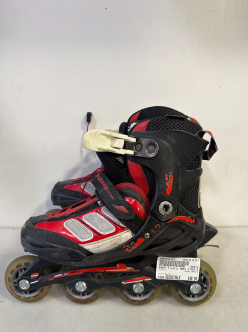 Vist Large View of Product Image Which is Used Firefly ABEC 3 Junior Rec Fitness Skates Black Adjustable