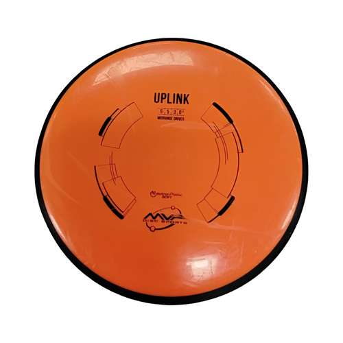 Vist Large View of Product Image Which is Used MVP NEUTRON SOFT UPLINK Disc Golf Mid Range Orange 175g