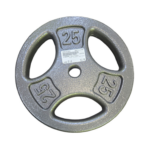 Vist Large View of Product Image Which is Used STANDARD 25LB PLATE Standard Plate (Each) 25 lb
