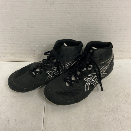 Vist Large View of Product Image Which is Used Asics Wrestling Shoes Black Senior 6.5