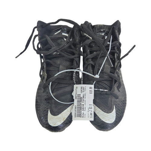 Vist Large View of Product Image Which is Used Nike JUNIOR FOOTBALL CLEATS Jr FB Cleats Black Junior 03.5