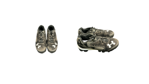 Vist Large View of Product Image Which is Used Under Armour BASEBALL CLEATS BB/SB Cleats Black Junior 04