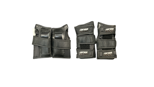 Vist Large View of Product Image Which is Used Bauer Inline Wrist Guards Black MD