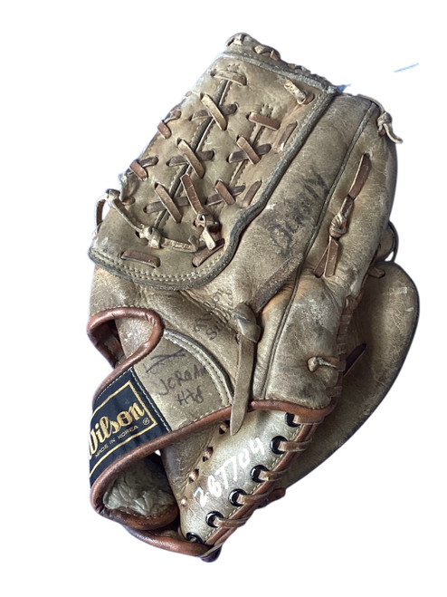 Vist Large View of Product Image Which is Used Wilson A2144 BB/SB Glove RH Throw Brown 12"
