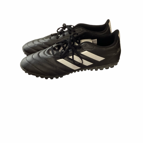 Vist Large View of Product Image Which is Used Adidas Soccer Indoor Shoes Black Senior 12