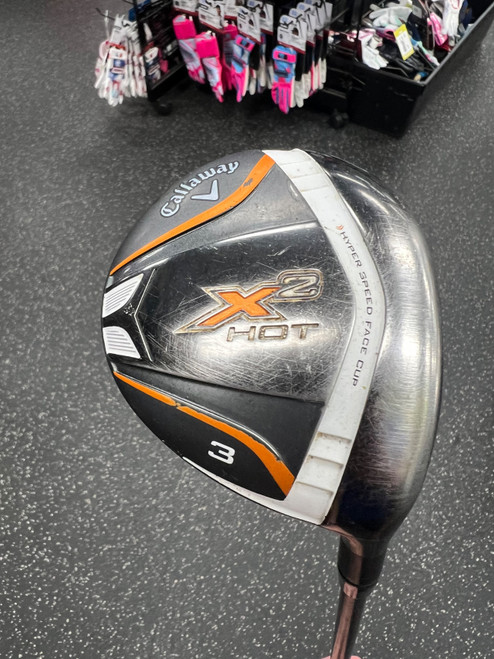 Vist Large View of Product Image Which is Used Callaway X2 HOT Short Mens Fairway Wood RH 3 Wood