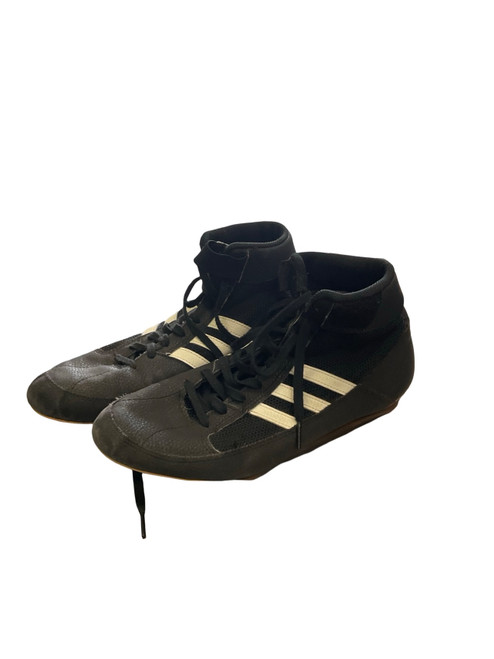 Vist Large View of Product Image Which is Used, Adidas, Wrestling Shoes, Black, Senior 9.5