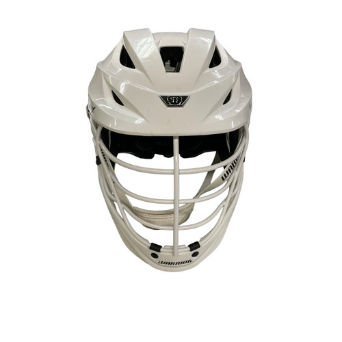 Vist Large View of Product Image Which is Used Warrior BURN X Lacrosse Helmet White One Size