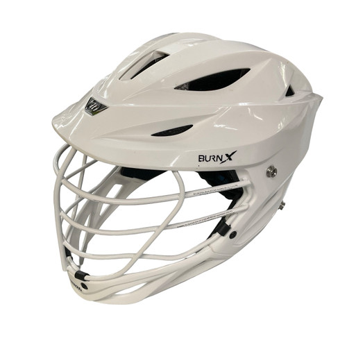 Vist Large View of Product Image Which is Used Warrior BURN X Lacrosse Helmet White One Size
