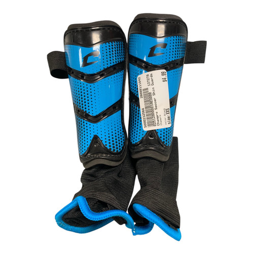 Vist Large View of Product Image Which is Used Champro Soccer Shin Guards Junior Black XXS