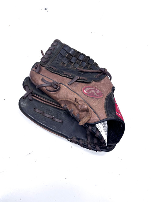 Vist Large View of Product Image Which is Used Rawlings PREMIUM SERIES BB/SB Glove LH Throw Brown 11 1/2"