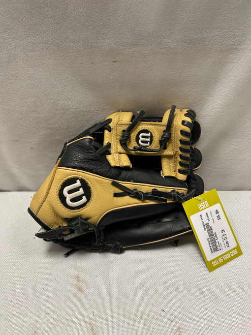 Vist Large View of Product Image Which is Used Wilson SIREN BB/SB Glove RH Throw Black 11 1/2"