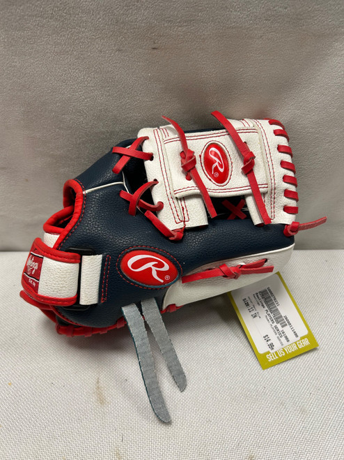 Vist Large View of Product Image Which is Used Rawlings PLAYERS SERIES BB/SB Glove RH Throw Navy Blue 11"