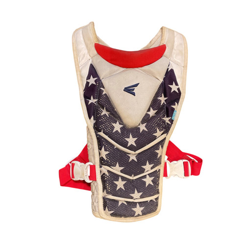 Vist Large View of Product Image Which is Used Easton JEN SCHRO CHEST PROTECTOR Catchers Chest Protector White Adult