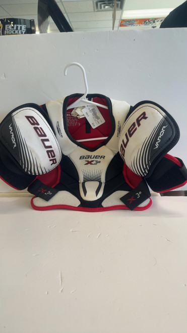 Vist Large View of Product Image Which is Used Bauer VAPOR X3.0 S/P Junior Shoulder Pads LG
