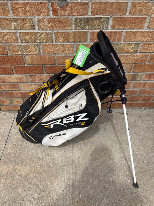 Vist Large View of Product Image Which is Used Taylormade RBZ STAGE 2 Mens Stand Bag White/Black/Yellow