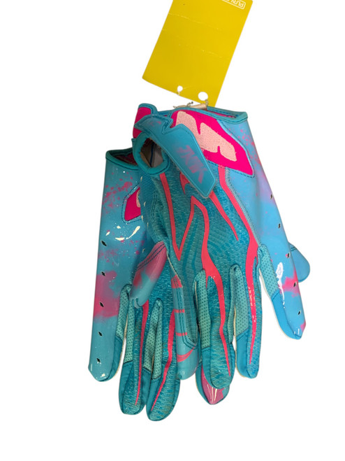 Vist Large View of Product Image Which is Used Nike BUBBLE GUM GLOVES FB Gloves Carolina Blue LG