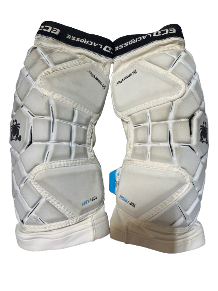 Vist Large View of Product Image Which is Used East Coast Dyes ECD ECHO SMARTFLEX ARM PADS Lacrosse Arm Pads/Guards White MD