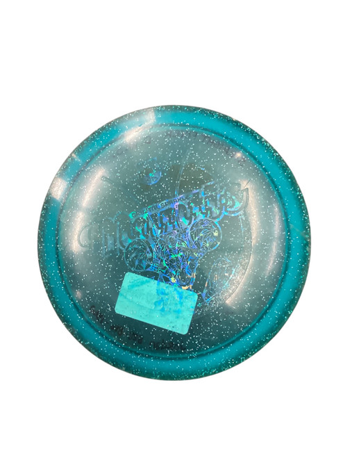 Vist Large View of Product Image Which is Used Discraft CRYSTAL SPARKLE MANTIS Disc Golf Driver Royal Blue