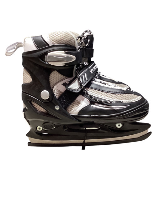 Vist Large View of Product Image Which is Used Lake Placid LAKE PLACID ADJUSTABLE 1-4 Boys Softboot Skate Black Adjustable
