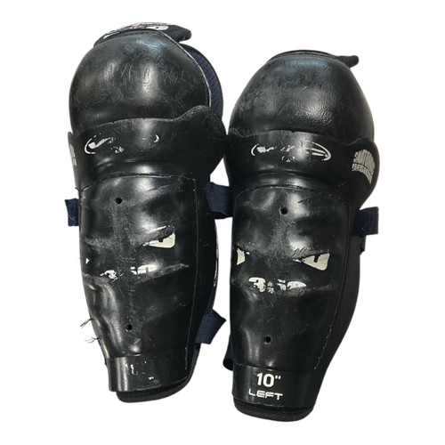 Vist Large View of Product Image Which is Used Vic PRO350 Youth Shin Guards Black 10"