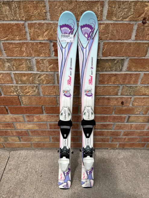 Vist Large View of Product Image Which is Used Head MYA NO 1 Girls DH Ski/Binding White 107 cm