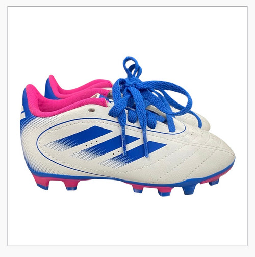 Vist Large View of Product Image Which is Used Adidas Soccer Cleats White Youth 09.0