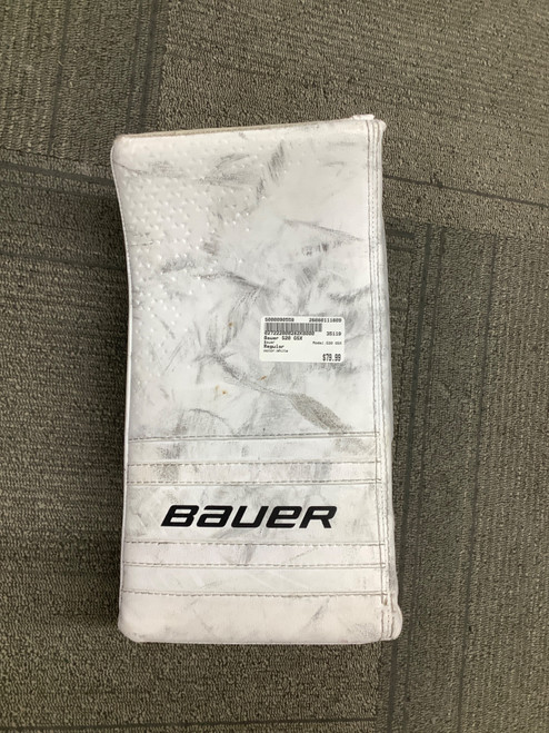 Vist Large View of Product Image Which is Used Bauer S20 GSX Junior Goalie Blocker White