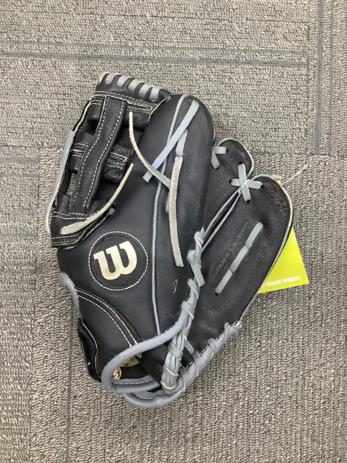 Vist Large View of Product Image Which is Used Wilson A360 BB/SB Glove RH Throw Black 11 1/2"