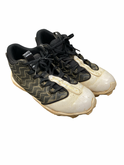 Vist Large View of Product Image Which is Used Under Armour BASEBALL CLEATS BB/SB Cleats Black Youth 06.0