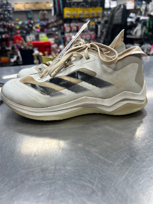 Vist Large View of Product Image Which is Used Adidas ADIZERO IMPACT BB/SB Cleats White Junior 04