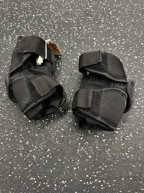 Vist Large View of Product Image Which is Used Under Armour STRATEGY Lacrosse Arm Pads/Guards Black SM