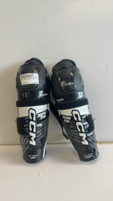 Vist Large View of Product Image Which is Used CCM TACKS RISING STAR S/G Youth Shin Guards None 10"