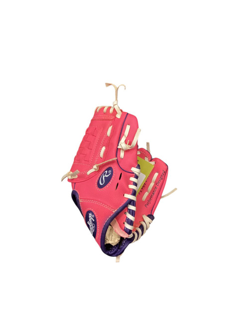 Vist Large View of Product Image Which is Used Rawlings PLAYER SERIES BB/SB Glove RH Throw Red 9"