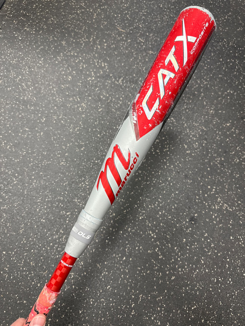 Vist Large View of Product Image Which is Used Marucci CAT X COMPOSITE USSSA 2 3/4 Bat 29/19 -10