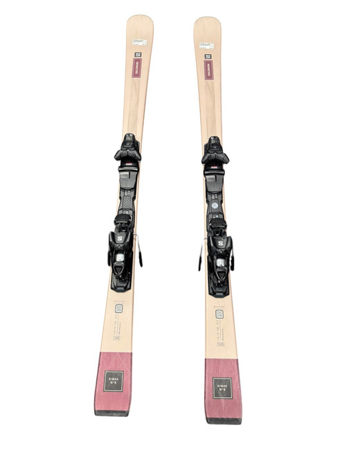 Vist Large View of Product Image Which is Used Salomon S/MAX Womens DH Ski/Binding Pink 146 cm