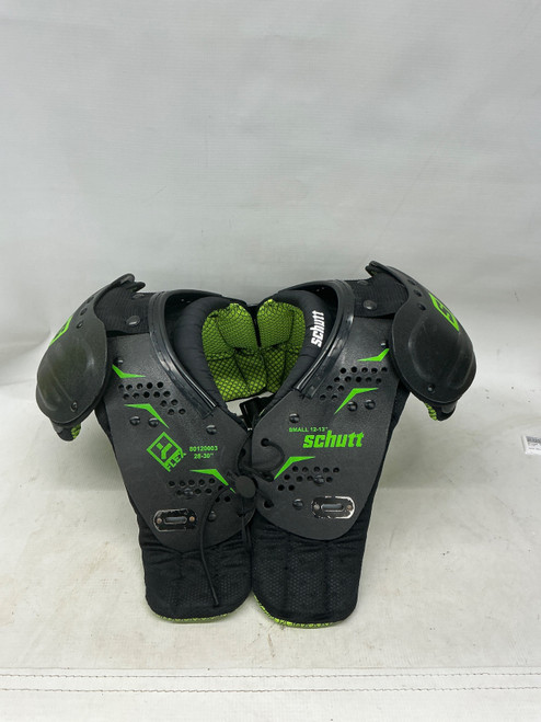 Vist Large View of Product Image Which is Used Schutt Y FLEX 80120003 FB Shoulder Pads Black SM