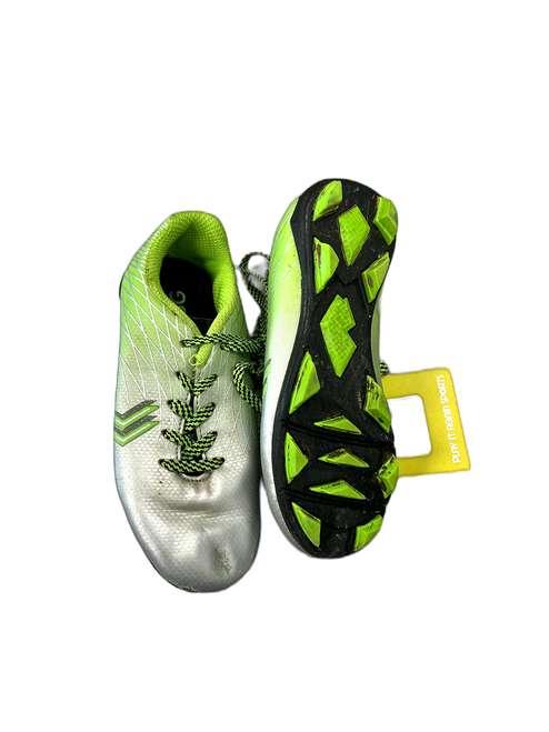 Vist Large View of Product Image Which is Used DSG Soccer Cleats Neon Green Youth 11.0