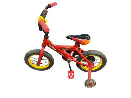Vist Large View of Product Image Which is Used Huffy MCQUEEN Training Wheel Bike Boys Red 12"